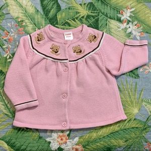 Adorable Gymboree kitten sweater, embroidered cute